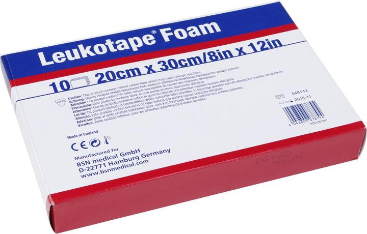 Immagine prodotto BSN Leukotape® Foam 30 x 20 x 0,4 10 pezzi bianco (0.30 m)