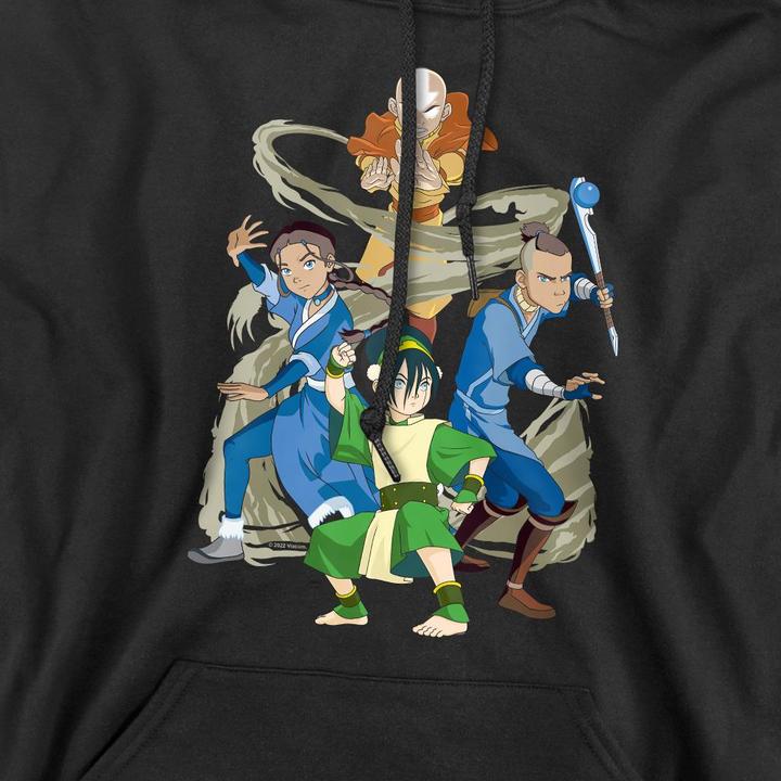Immagine prodotto Avatar: The Last Airbender Team Avatar Elements Felpa con Cappuccio Uomo (S)