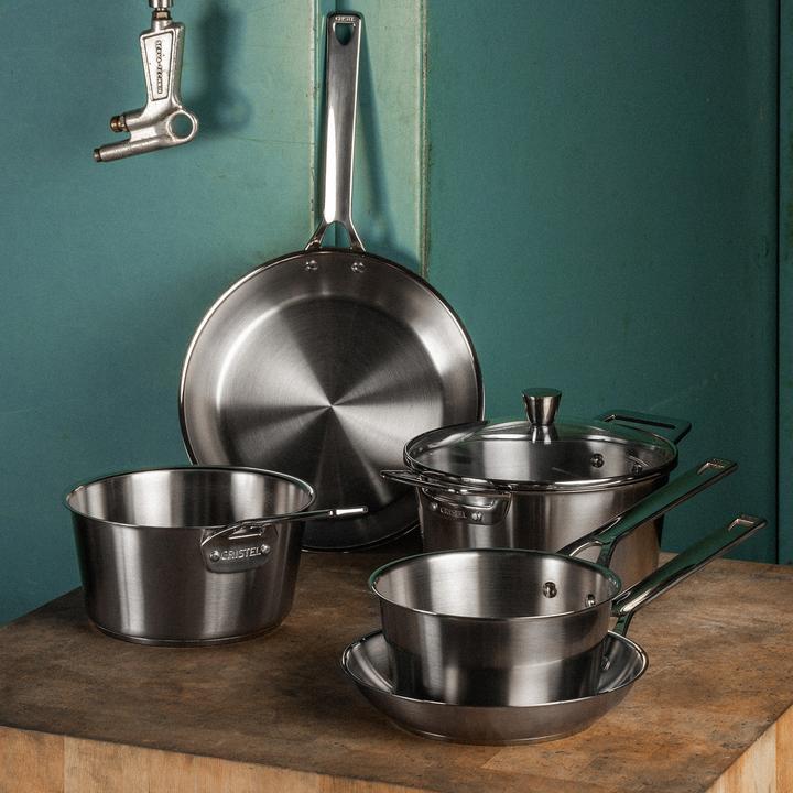 Image du produit Cristel Poêle à frire Collection 1826 30 cm (30 cm, Poêle à frire, Acier inoxydable)
