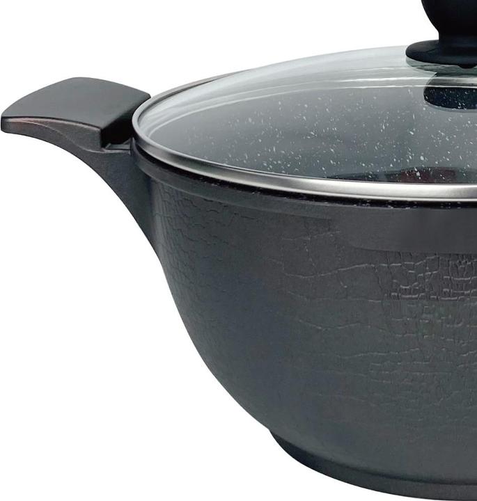 Produktbild JTI 6-teiliges Induktionstopfset - Aluminiumguss (28 cm, Römertopf, Aluminiumguss)