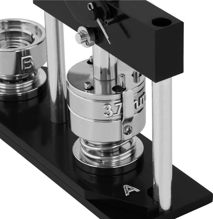 Produktbild Uniprodo Button Maschine 37 mm Buttonmaschine Buttonpresse Badgemaker 100 Buttons