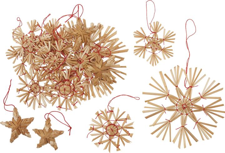 Produktbild Magni Strohsterne Sortiment 16 Stück, 5-10cm, natur