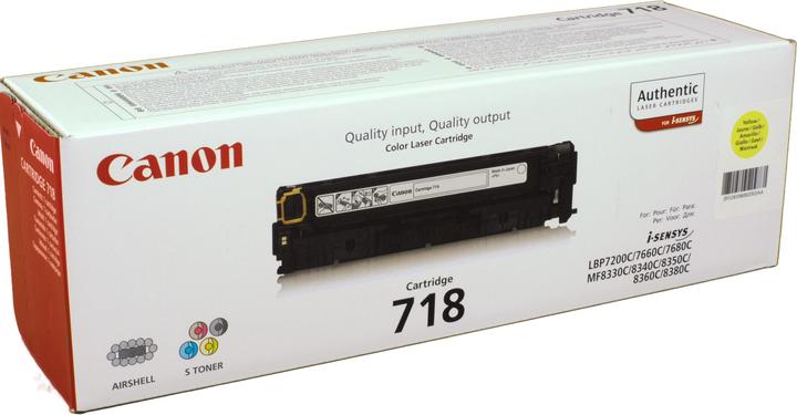 Actual product image Canon 718 (Y)