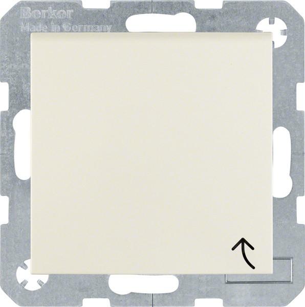 Berker SCHUKO socket outlet with hinged cover S.1 IP44 white glossy
