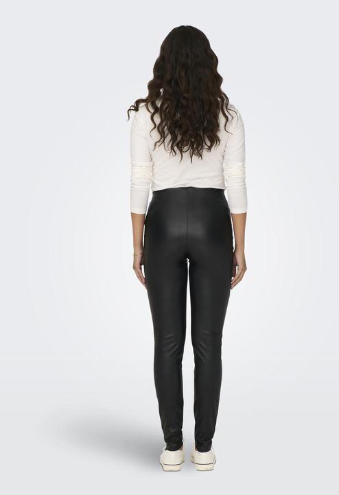 Image du produit JdY Coupe ajustée Taille haute Poignets ajustés Leggings Pantalon aspect cuir (XXL)