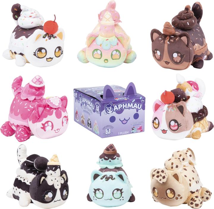 Actual product image Aphmau 6" Mystery Meemeow Plush - Ice Cream (15.24 cm)
