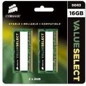 Image du produit Corsair Sélection de la valeur (2 x 8GB, 1600 MHz, RAM DDR3L, SO-DIMM)