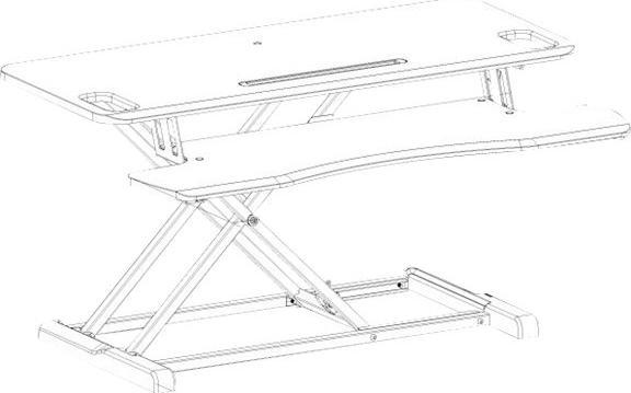 Actual product image Neomounts Stand-sit workplace