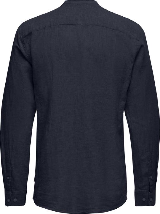 Produktbild Only & Sons Slim Fit Mandarin Kragen Hemd Hemd (L)