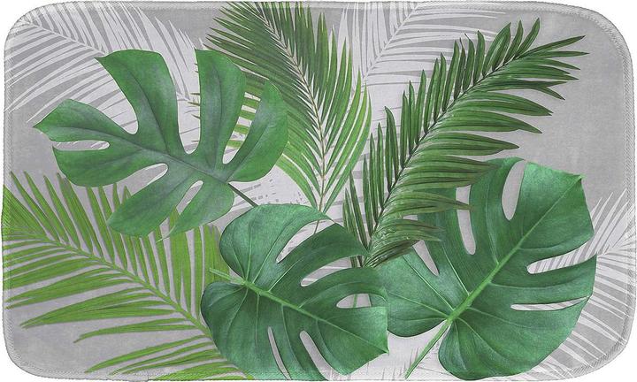 Casativo Bath mat 100% polyester printed with plant pattern, 45 x 75 cm (45 x 75 cm)