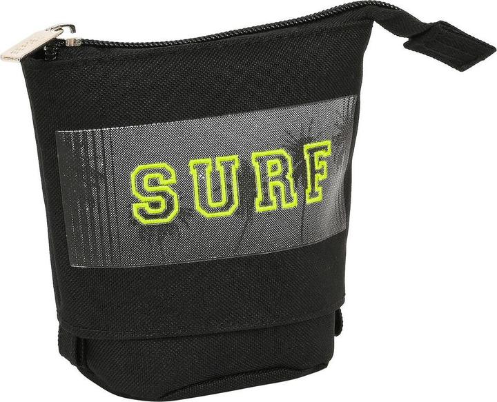 Actual product image Safta Standing pencil case Surf Black (8 x 19 x 6 cm)