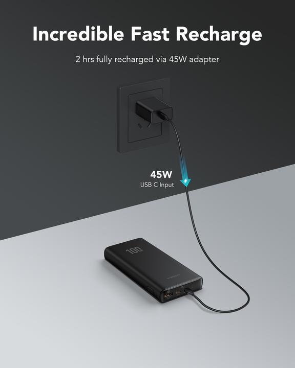 Produktbild Veger T100 (20000 mAh, 100 W, 74 Wh)