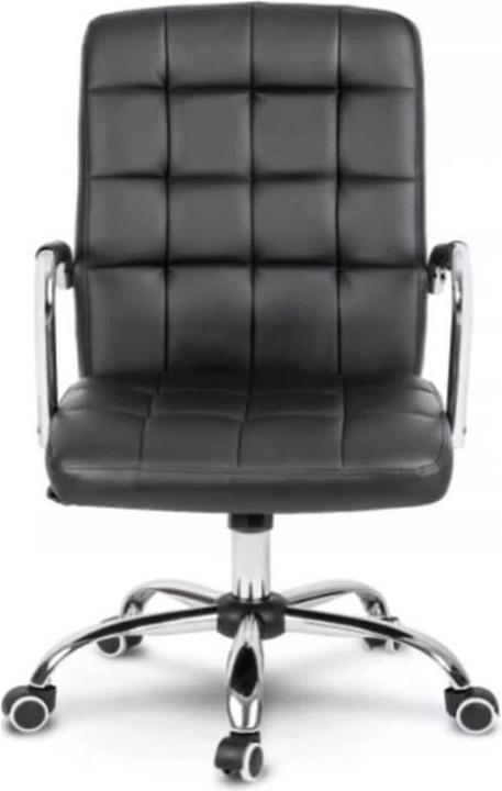 Actual product image WfG Öko-Leder Bürostuhl BÜRO-STUHL Schreibtischstuhl Bürodrehstuhl Schwarz