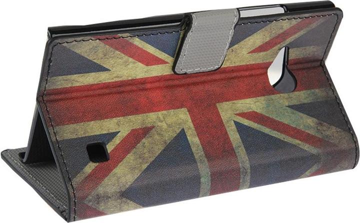 Produktbild König Design Handyhülle Tasche für Handy Nokia Lumia 730 Retro Fahne England (Nokia Lumia 730)