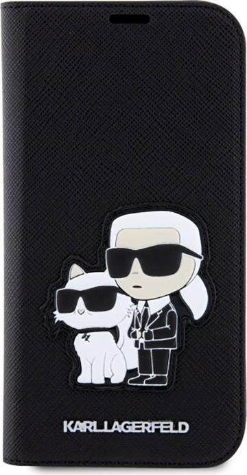Actual product image Karl Lagerfeld iPhone 14 Pro Max 6.7 Saffiano Karl&Choupette bookcase (Apple iPhone 14 Pro Max)
