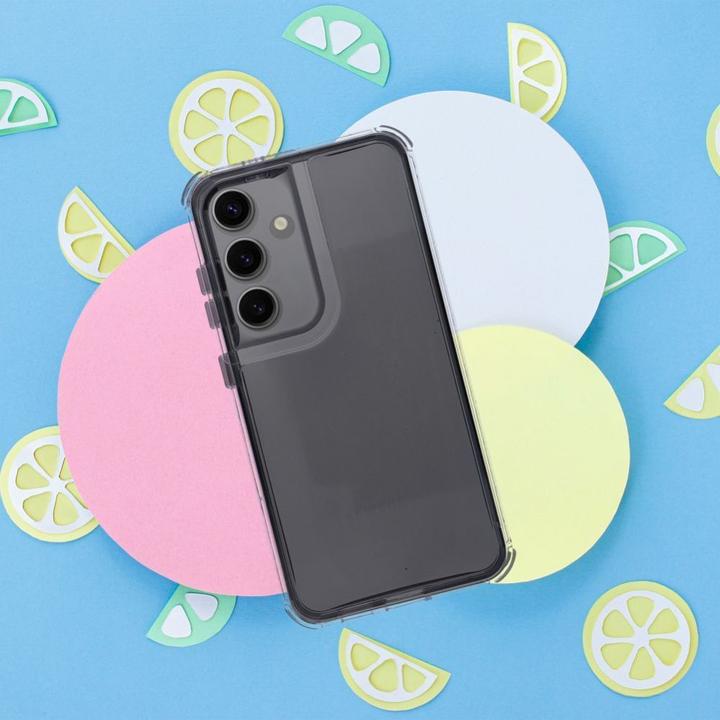 Actual product image OEM Back panel cover MATRIX CLEAR Case for SAMSUNG A55 5G black (Samsung Galaxy A55)
