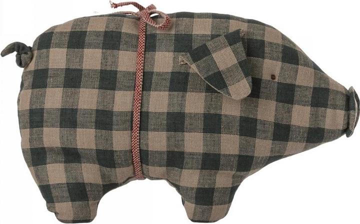 Maileg Schwein, grün kariert