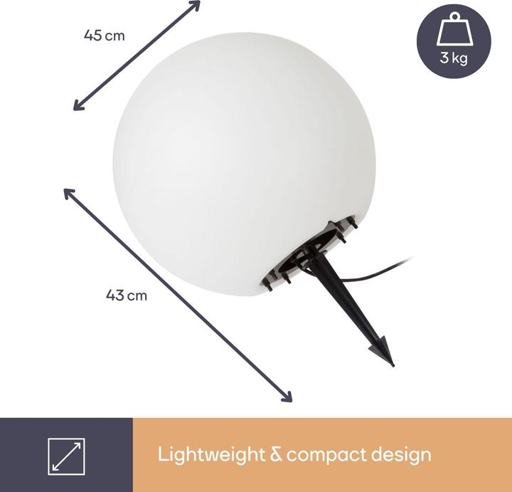 Image du produit LED Outdoor Consumer AUssENLEUCHTE - KUGEL - Ø 45 cm (E27)