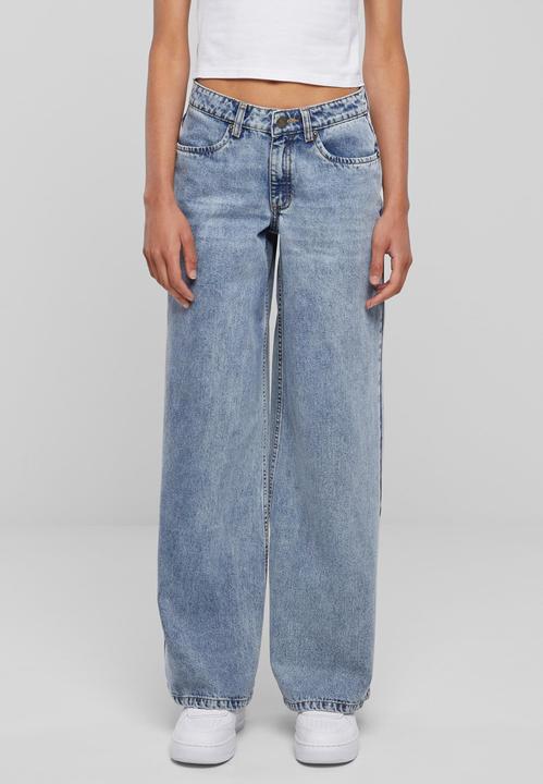 Produktbild Urban Classics Ladies Mid Waist Wide Denim (28)