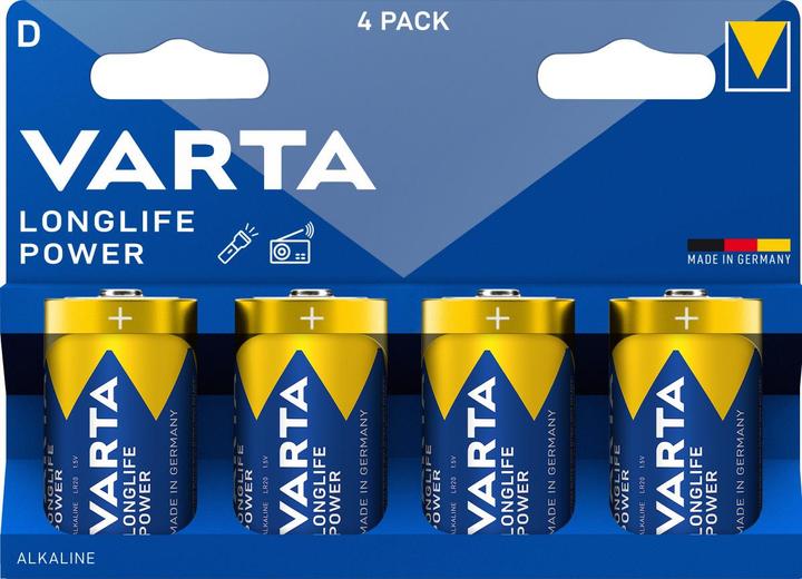Produktbild Varta Longlife Power D 4er Bli (4 Stk., D, 16500 mAh)