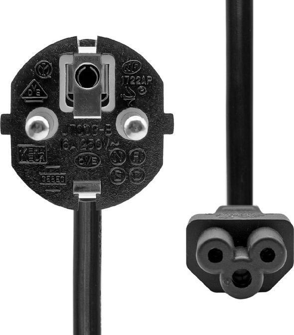 Actual product image ProXtend PC-FC5-007 Power cable black 7 m mains plug type F C5 coupler (7 m)