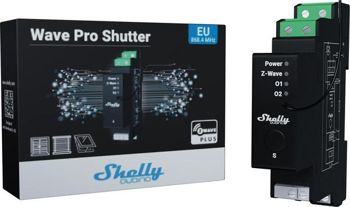 Produktbild Shelly ALREZWE W PROSHU - Qubino Wave Z-Wave Pro Shutter (Rolladenaktor)