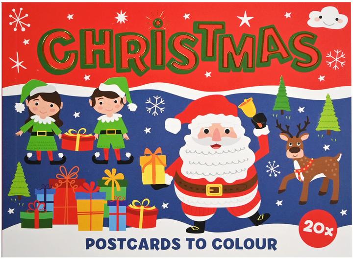 Actual product image Wins Holland Christmas cards to colour in, 20 pieces. (20 pcs.)