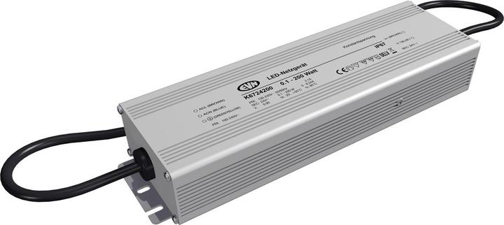 Actual product image EVN K6724200 LED power supply 24VDC 0,1-200W IP67