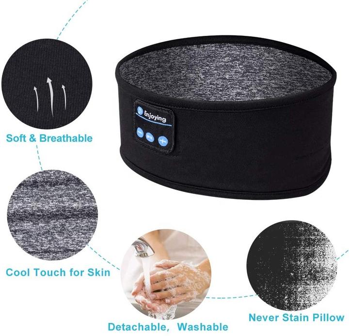 Produktbild PhoneLook Bluetooth Schlafmaske Kopfband mit integrierten Musik Lautsprechern