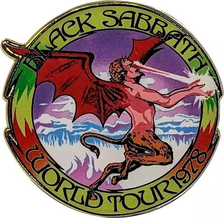 Black Sabbath Abzeichen World Tour 1978 Metall