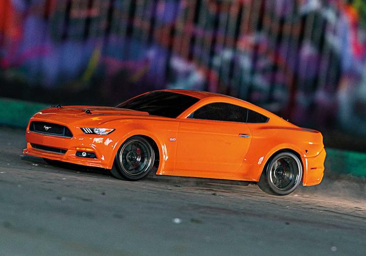Produktbild Traxxas ford mustang gt orange rtr mit tq 2.4ghz 1/10 awd supercar (ohne akku/lader) (ARR Almost-Ready-to-Race)