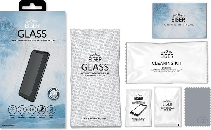 Actual product image Eiger Mountain Glass Clear (1 Piece, Apple iPhone XS Max)