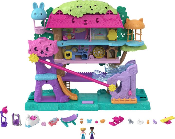 Productafbeelding Polly Pocket Pollyville Dierenfeest Boomhut