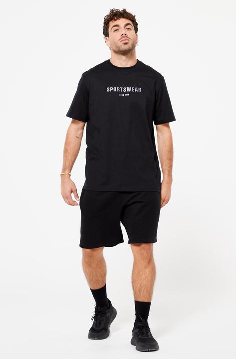 Actual product image Domyos T-shirt men - Essentials 500 printed black (L)