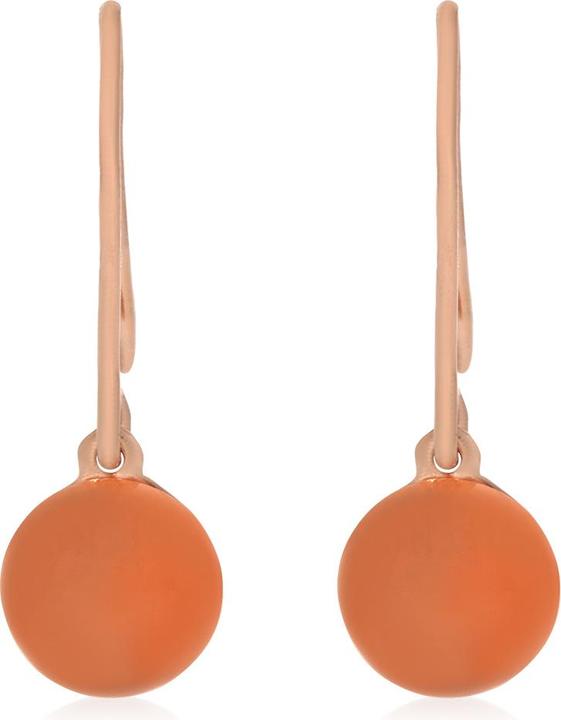 Immagine prodotto Xen Orecchini con pietra di luna Peach da 4,6 ct. circa placcati in oro rosa (Argento 925)