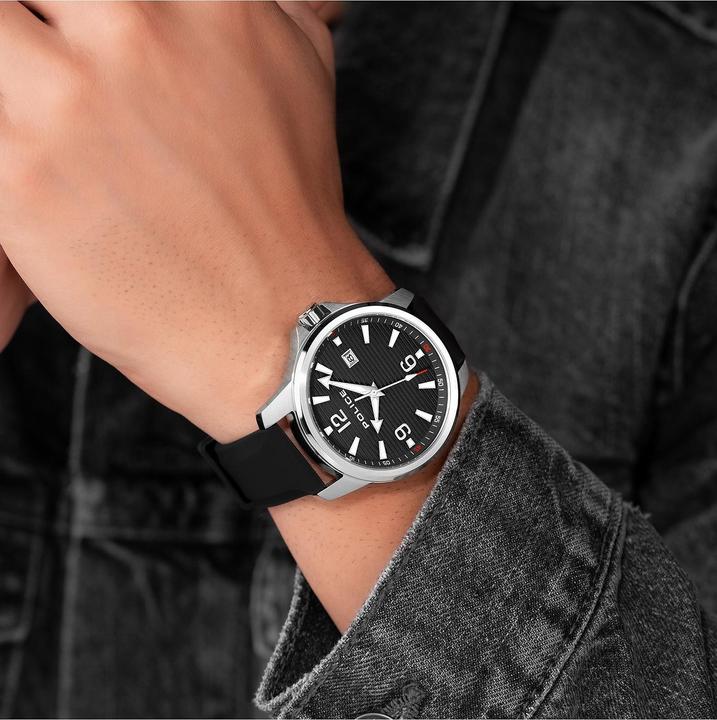 Image du produit Police Herrenuhr MENSOR (Montre avec pierre précieuse, 44 mm)