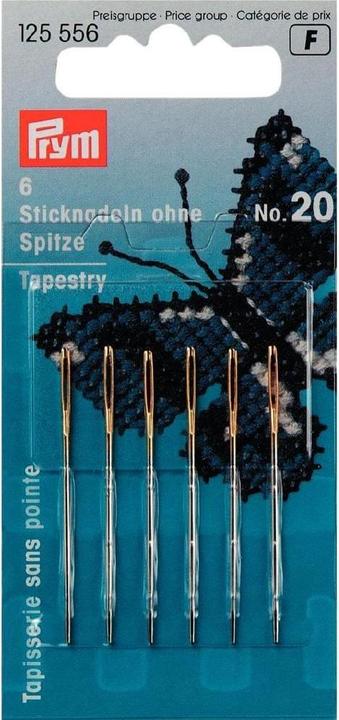 Produktbild Prym Sticknadel Nr. 20, ohne Spitze, 6 Stück