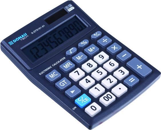 Produktbild Donau Bürorechner tech, 12-stellig, anzeige, masse 137x101x30mm, schwarz (Batterien)