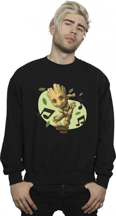Actual product image Mens Guardians Of The Galaxy Groot Musical Notes Sweatshirt (4XL)