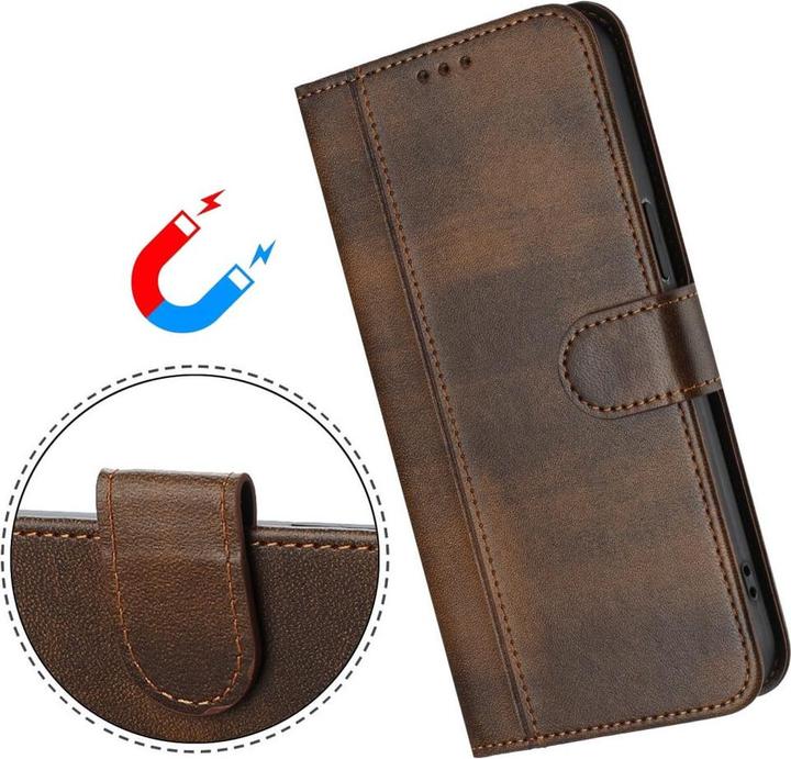 Produktbild Cover-Discount HONOR Magic7 Lite – Wildleder Look Etui im Vintage Design (Honor Magic7 Lite)
