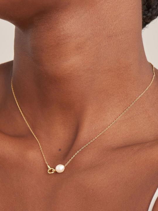 Immagine prodotto Ania Haie N043-02G Collana da donna Pearl Power, regolabile (Argento 925, 40 - 45 cm)
