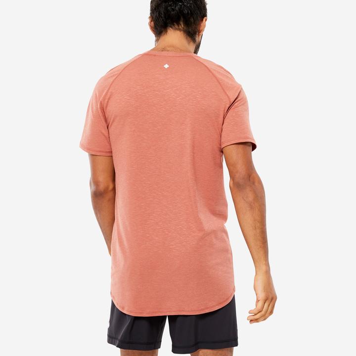Produktbild Kimjaly T-Shirt Herren sanftes Yoga natürliches Material - terrakotta (S)