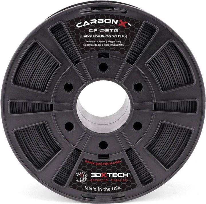 Immagine prodotto 3D Xtech PTG2030750BK0 3DXSTAT Filamento conduttivo ESD PETG 2,85 mm 750 g Debolezza (PETG, 2.85 mm, 750 g, Nero)