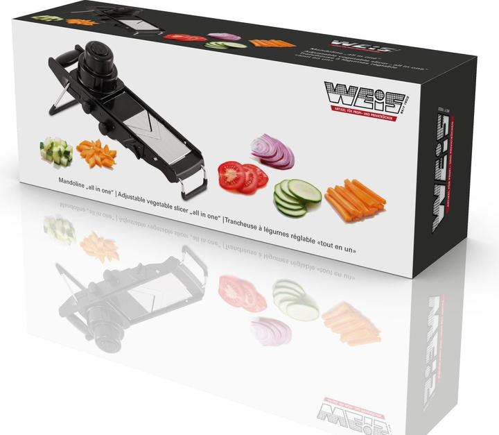 Produktbild Weis Mandoline all in one schwarz Edelstahl