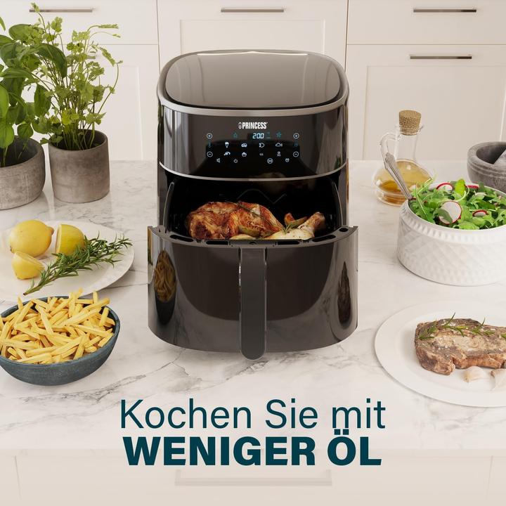 Actual product image Princess 01.182244.01.001 Deep fryer Single 6 L Independent 1500 W Hot air fryer Black
