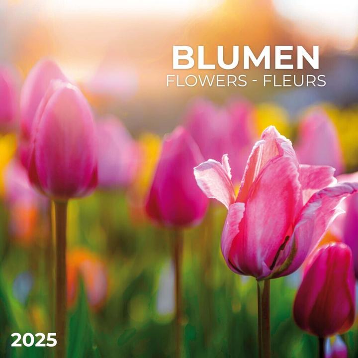 Produktbild Blumen 2025 (30 x 30 cm, Harter Einband, Englisch)