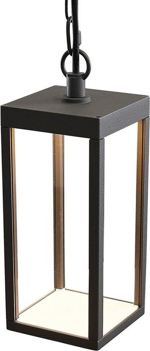 Produktbild Lucande Cube LED Aussen Pendelleuchte H26 Graphite (750 lm, IP54)