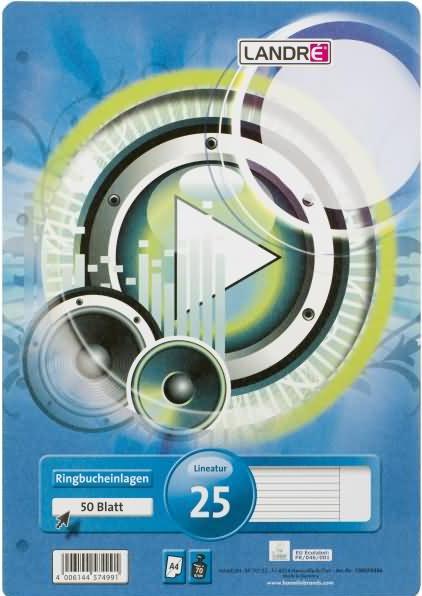 Landré Ring binder inserts