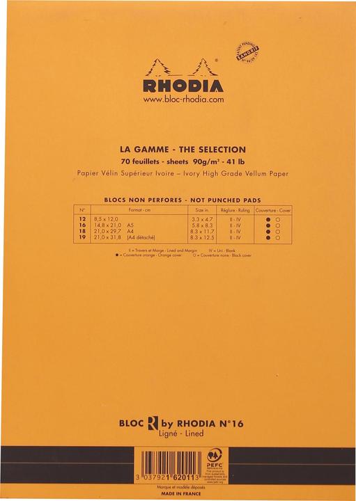 Produktbild Rhodia Basics (A5, Liniert, Weicher Einband)