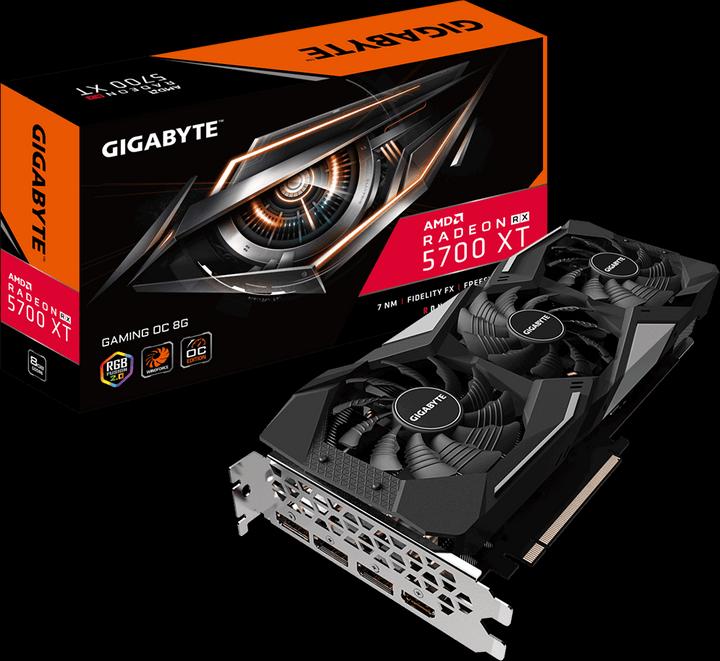 Actual product image Gigabyte Radeon RX 5700 XT Gaming OC (8 GB)